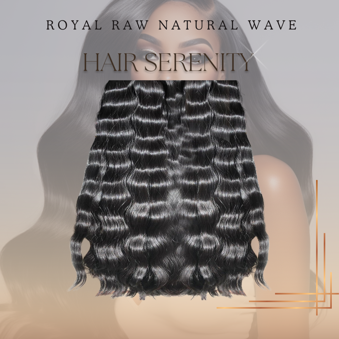 LuxeHairSerenity Raw Natural Wave Hair – Thick, full, and natural-looking hair extensions for versatile styling