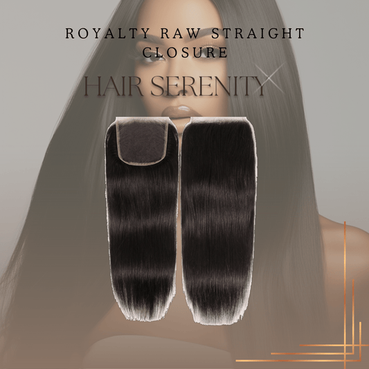 Luxehair Serenity Raw Indian Straight Closure - Sleek & Natural - Luxehairserenity