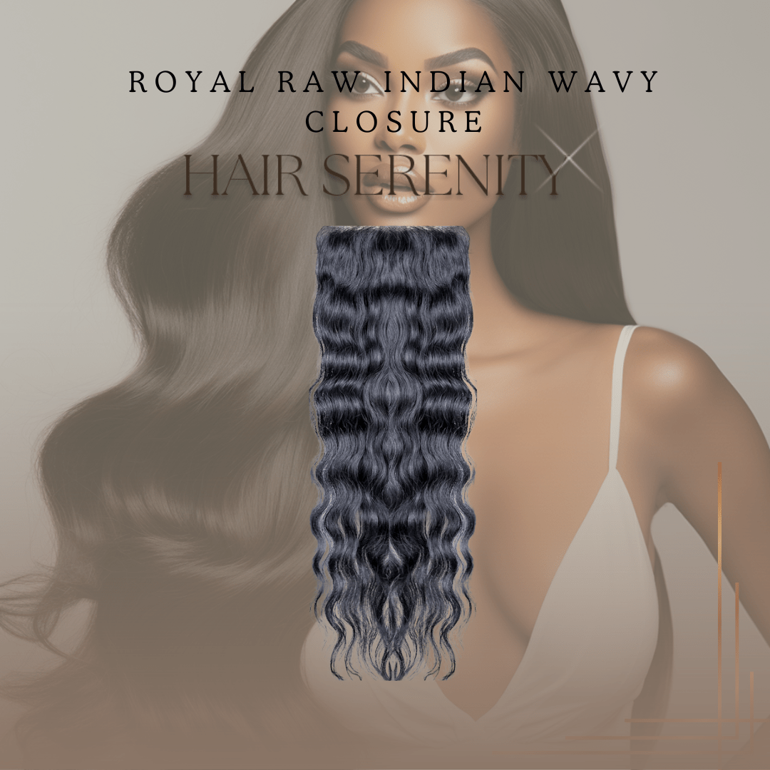 Luxehair Serenity Raw Indian Wavy Closure - Natural & Luxurious - Luxehairserenity