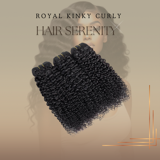 Virgin Kinky Curly Bundles by LuxeHairSerenity – Luxurious 100% virgin hair bundles with beautiful, bouncy curls for a natural look.